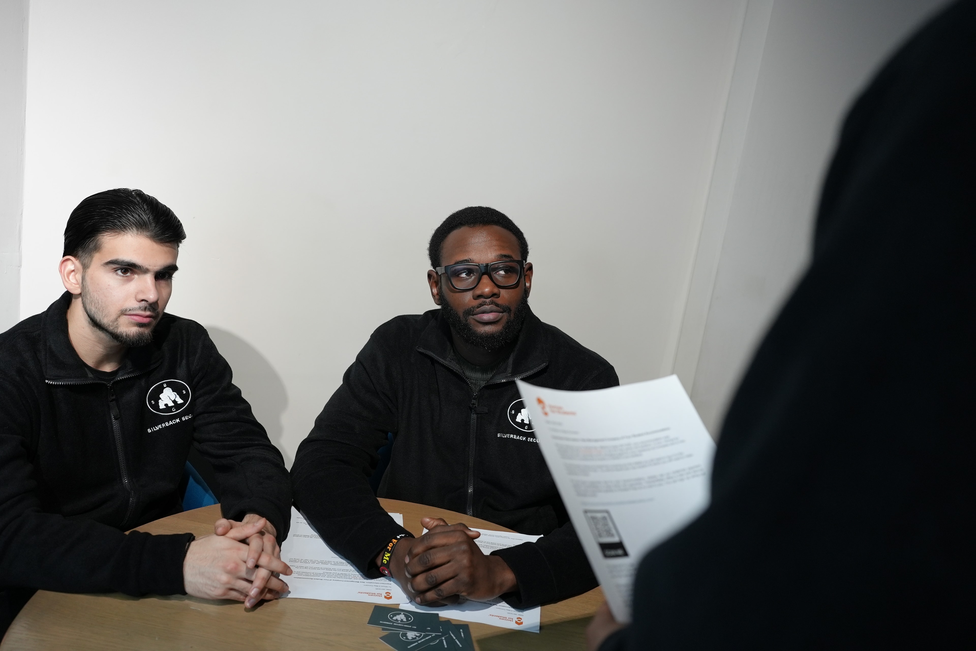 Silverback Security officers in briefing
